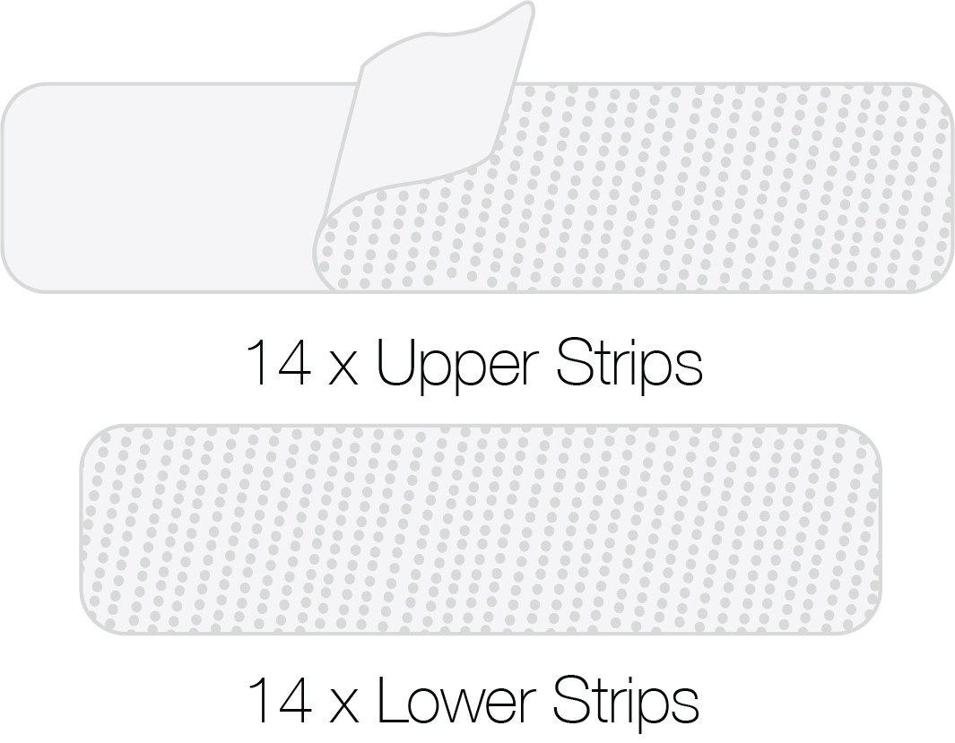 White teeth with Dentaworks Teeth Whitening Strips @ Dentaworks